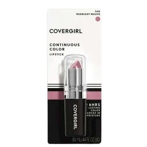 COVERGIRL Continuous Color Lipstick 540 Midnight Mauve Shimmer New In Box